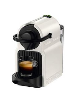 Nespresso Inissia Xn100140 Coffee Machine By Krups - White (Free Aeroccino Milk Frother With Purchase Of 150 Nespresso Grand Cru Capsules)